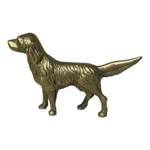 English Brass Hunting Dog Figure