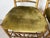Gold Antique Italian Faux Bamboo Gilt Wood Accent Chairs With Green Velvet Upholstery – A Pair Description: For Sale - Image 8 of 12