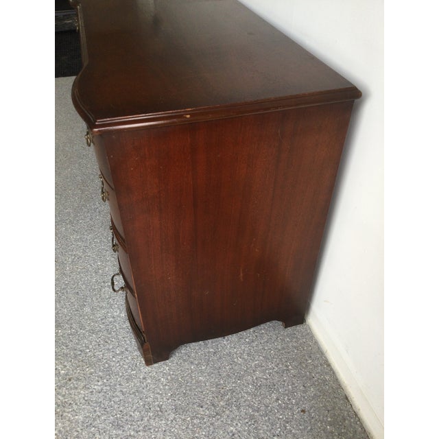 Mid Century Federal Style Mahogany Writing Desk With 7 Drawers For Sale - Image 17 of 18