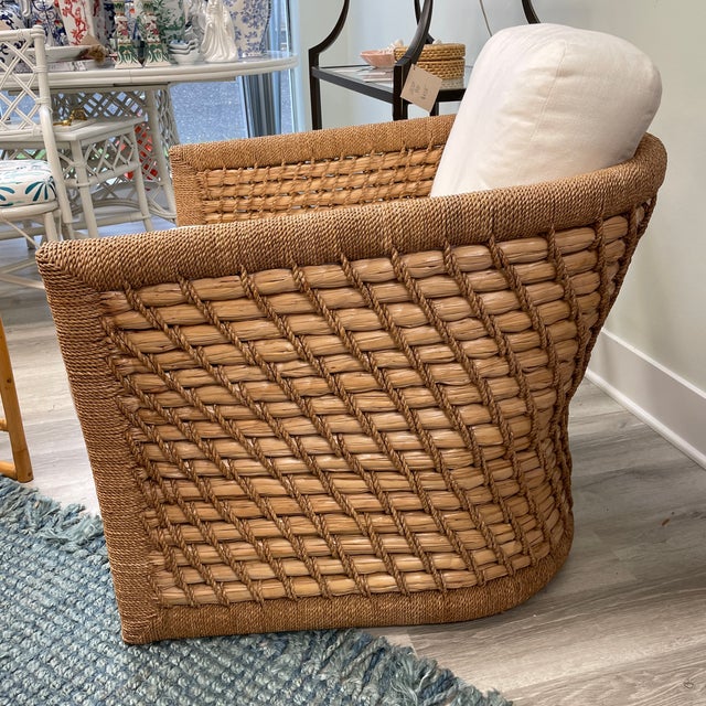 Palecek Capitola Seagrass Lounge Chair Chairish