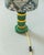 Mid-Century Modern Green Ceramic Table Lamp with Fabric Shade, 1970s For Sale - Image 3 of 6
