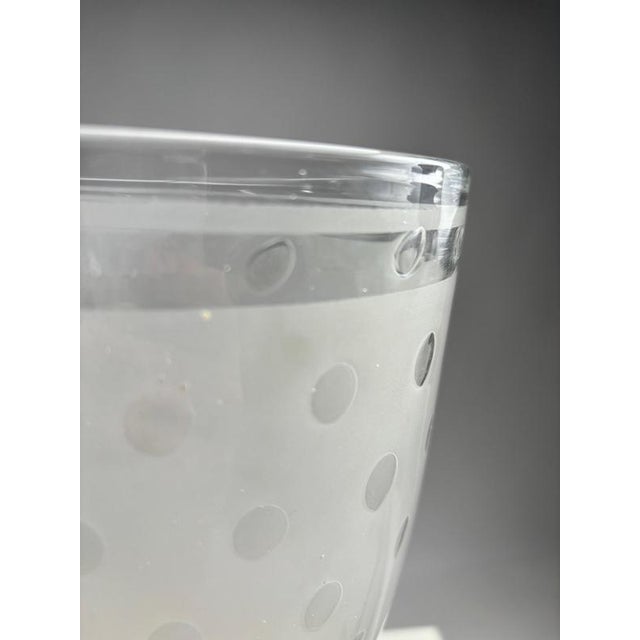 1940s Large Art Deco Wall Lights in Blown Glass and Brass, Italy, 1940s, Set of 2 For Sale - Image 5 of 8