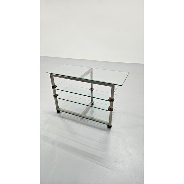 Mid-Century Modern Side Table on Wheels from Peter Ghyczy, 1970s For Sale - Image 3 of 16