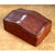Wood Vintage Italian Leather Wave-Top Decorative Box For Sale - Image 7 of 12
