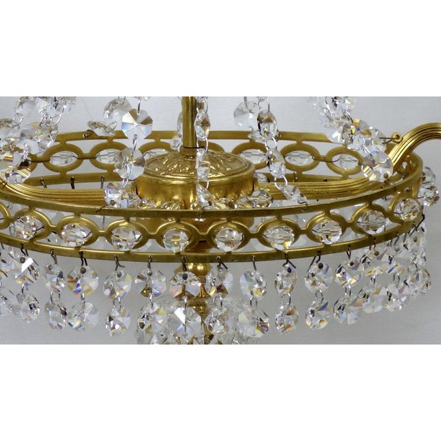 Brass and Lead Crystal Table Lamp from Palwa, 1960s For Sale - Image 14 of 18