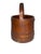 Antique Primitive Wood Firkin Staved Bucket Iron Bail Handle Victorian Decoupage For Sale In Philadelphia - Image 6 of 10