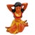 1950s 1950s Mid-Century Hawaiian Sitting Hula Girl Ceramic Figure Statue Set, Pair For Sale - Image 5 of 7