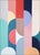 Art Deco 2026, Art Deco Painting Triptych of Subtle Sway, Acrylic Paint on Watercolor Paper, Vivid Tones by Natalia Roman For Sale - Image 3 of 11