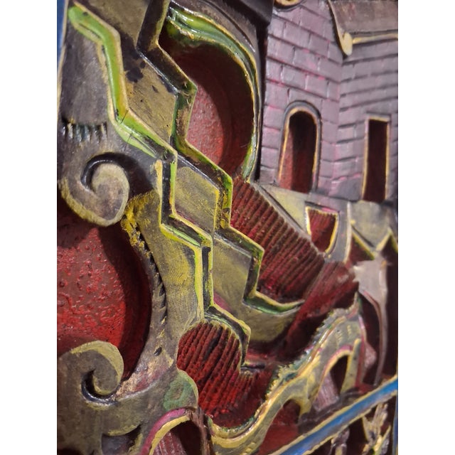 Copper Intervention 5, the Sovereign Horizon - Antique Masterwork Relief (24x17) For Sale - Image 8 of 11