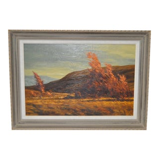 Robert Knudson "Golden Afternoon" Original Oil on Canvas c.1970s For Sale