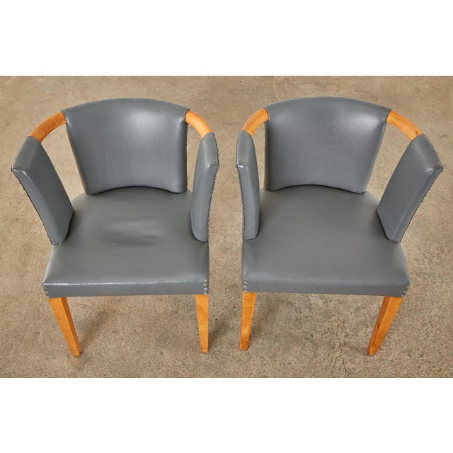 Eliel Saarinen Set of Six Eliel Saarinen Birch Dining Chairs For Sale - Image 4 of 12