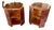 Pair of Italian Art Deco Design Burlwood Side Tables For Sale