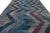 2010s Rug & Kilim's Modern Kilim Wool Blue Purple and Gray Chevron Pattern For Sale - Image 5 of 7
