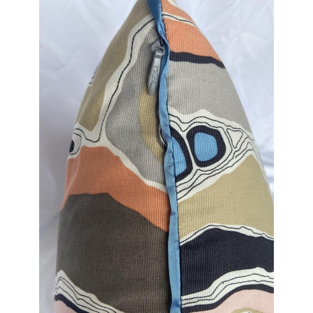 Custom Abstract Geode Throw Pillow Cover For Sale - Image 4 of 4