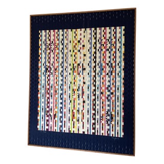 Silk Tapestry by Yaacov Agam, 1981 For Sale