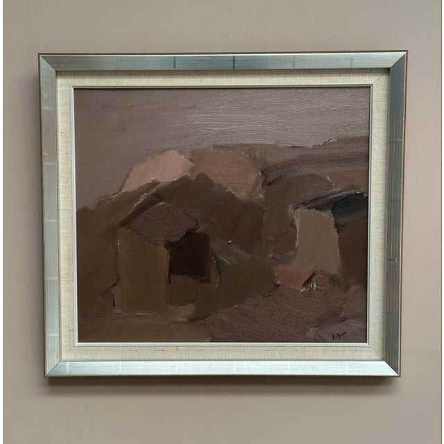 Rolf Magnusson, Muted Landscape, 1950s, Oil on Canvas, Framed For Sale - Image 17 of 18