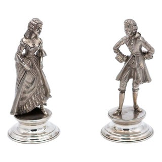 Dancers in Silver, Set of 2 For Sale