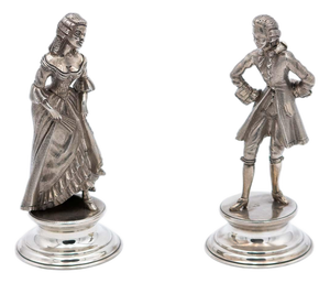 Dancers in Silver, Set of 2