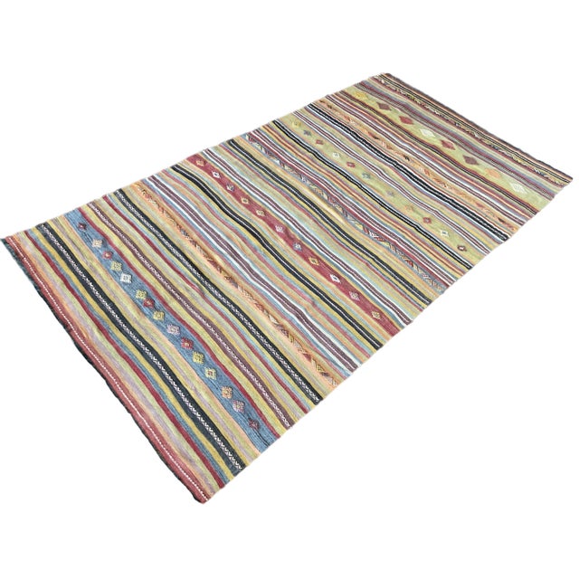 Vintage Anatolian Kilim Rug, 1960s For Sale - Image 3 of 16