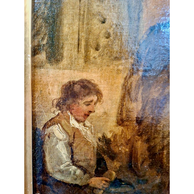 A Late 18th-Century Rural Family Scene, Attributed to George Morland (1763–1804) For Sale - Image 9 of 13