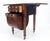 Chocolate Solid flame Mahogany Turned Legs 3 Drawer Drop Leaf Sewing Stand Cabinet MINT For Sale - Image 8 of 13
