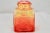 Mid 20th Century Amber to Red Ombré Glass Lidded Jar For Sale - Image 5 of 5