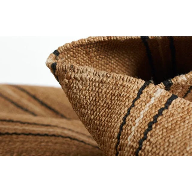 Erin Gates by Momeni Crescent Broken Black and White Stripe Natural Hand Woven Jute Area Rug 8' X 10' For Sale In Atlanta - Image 6 of 10