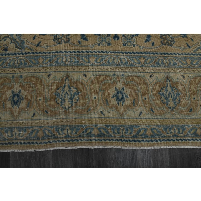 1970s Vintage Persian Handmade Wool Cotton Orange Area Rug For Sale - Image 11 of 11