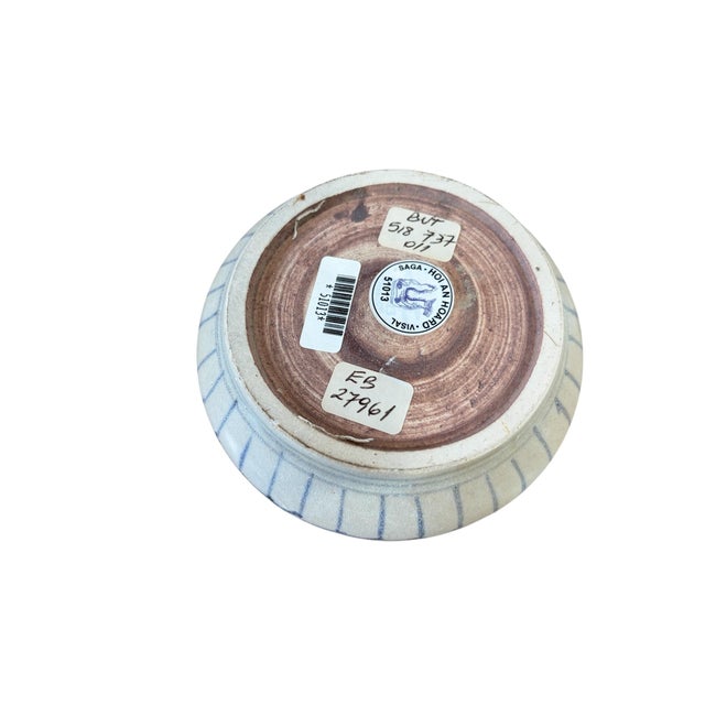 Asian Antique Hoi an Hoard Shipwreck Antique Bowl Late 15th-Early 16th Century 4" D For Sale - Image 3 of 8