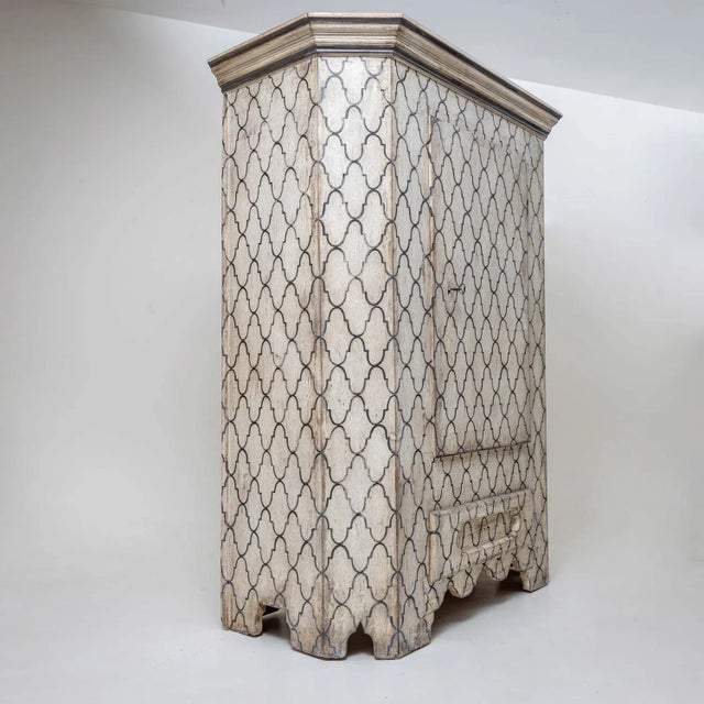 Baroque 18th Century Painted Cabinet For Sale - Image 3 of 12