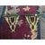Vintage Chelsea House Polished Brass Laurel Leaves and Wood Decorative Wall Brackets- A Pair For Sale - Image 9 of 9