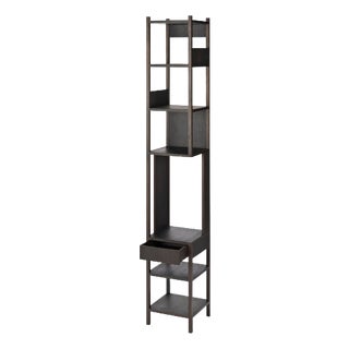 Black Oiled Oak Lungangolo Shelves by Achille Castiglioni for Karakter, 1991 For Sale