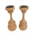 2020s Set of 2 Wood Candle Stands For Sale - Image 5 of 5
