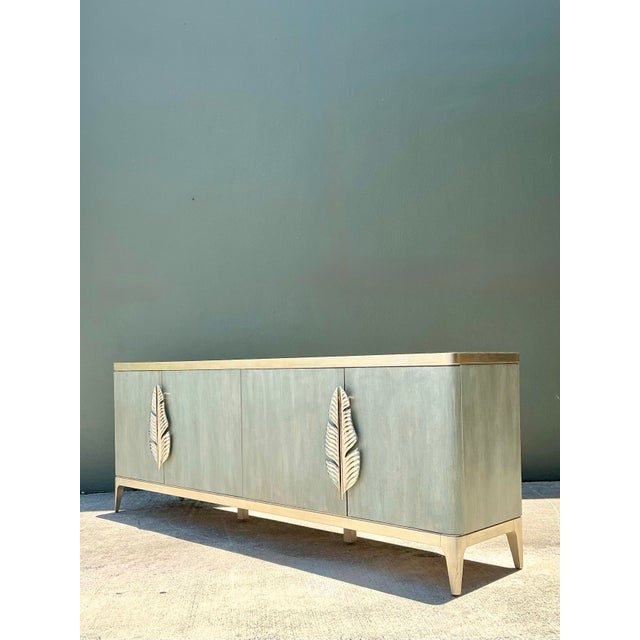 Vintage Caracole Leaf Credenza For Sale - Image 9 of 12