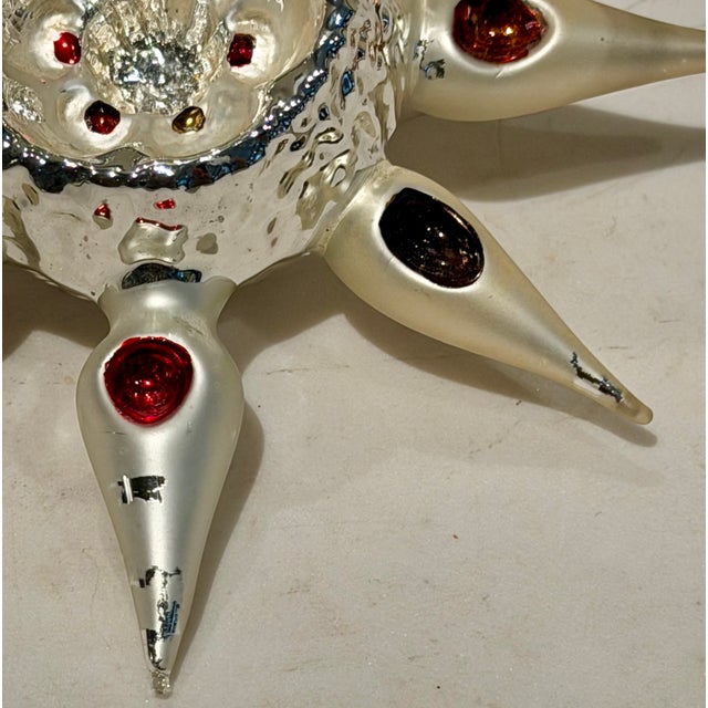 1950s Vintage German Sputnik Mercury Glass Ornament For Sale - Image 5 of 10