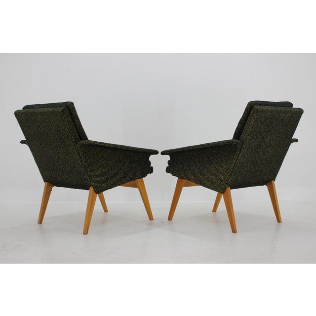 Wood Set of Armchairs, Czechoslovakia, 1960s For Sale - Image 7 of 17