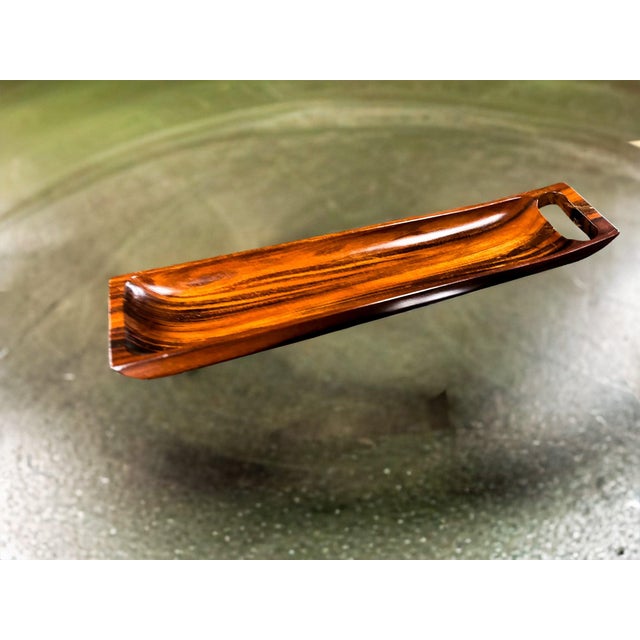 Sculptural Brazilian Rosewood Decorative Tray by Tropic Art, 1960s For Sale - Image 9 of 12