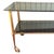 Vintage Hollywood Regency Brass and Smoked Glass Bar Cart on Castors, 1960 For Sale - Image 3 of 6