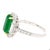 2010s 2.22 Carat Emerald Cut Natural Colombian 10mm Emerald & Baguette Diamond Ring Size 6 For Sale - Image 5 of 12