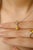 Not Yet Made - Made To Order 18k Gold Yellow Sapphire and Diamond Pendant, Ring Size 7, Stud Earrings - 4 Pieces For Sale - Image 5 of 11