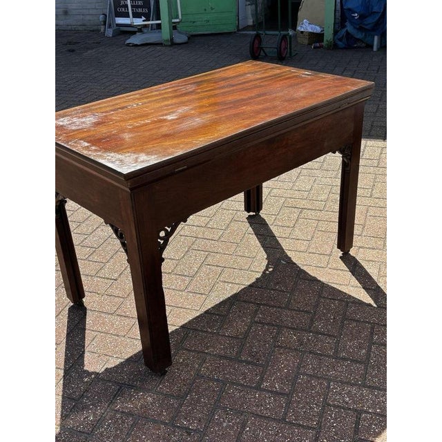 English Georgian Mahogany Architects Desk For Sale - Image 12 of 18