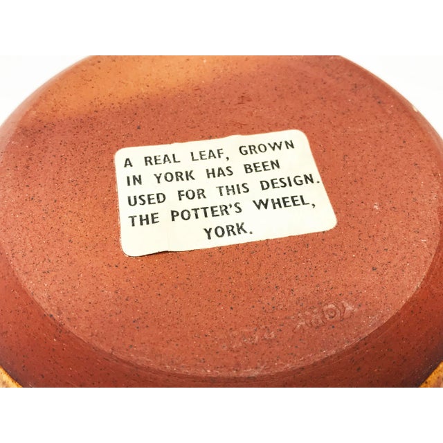 Vintage MidCentury Hand Thrown York Rose Pottery Dishes Set of 4