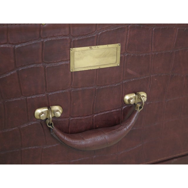 Baker Milling Road Leather Trunk Style 2 Drawer File ...