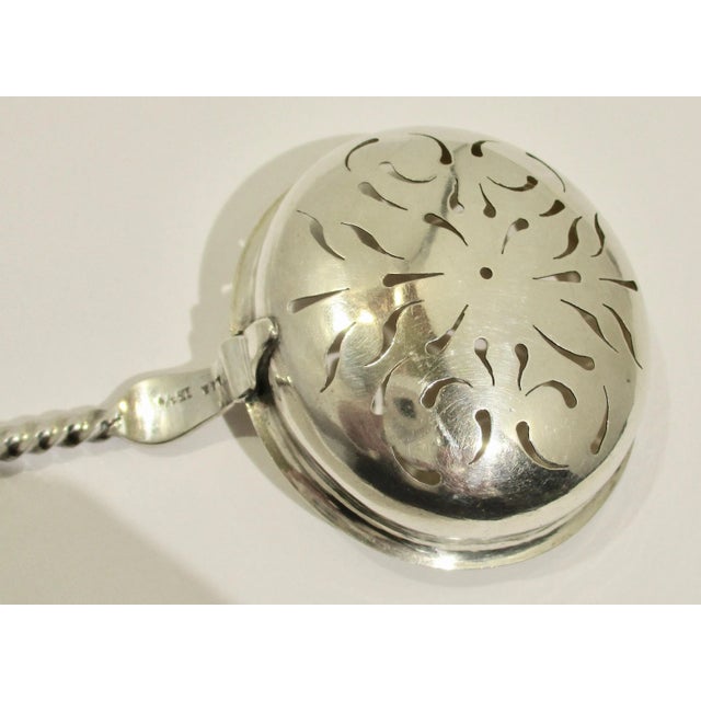 1900 - 1909 830 Silver Standard Pierced Spoon Serving Piece For Sale - Image 5 of 9
