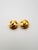 Classic pair of Clip earrings Chanel vintage 1997. Gold plate Chanel CC logo open work. Stamp on the back Chanel 97 Made...