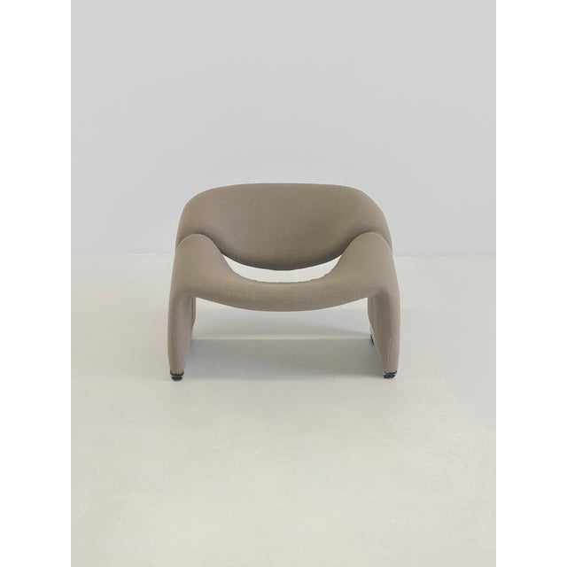 Artifort Groovy F598 M-Chair in Beige Bouclé by Pierre Paulin for Artifort, 1970s For Sale - Image 4 of 11