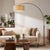 Featuring a sweeping arc silhouette, the Float Arc Lamp is a modern statement piece designed by Peter Morelli in 1960....