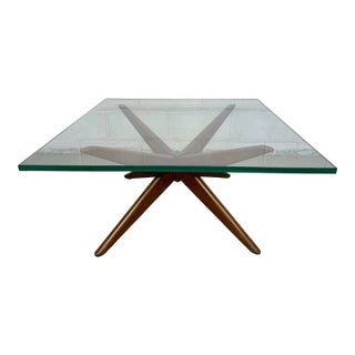 Mid-Century Modern Star Form Coffee Table For Sale