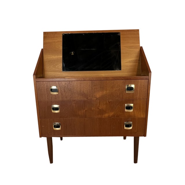 Danish Brown Secretary, 1960s For Sale