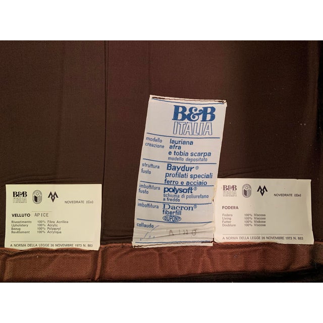 Lauriana Chair by Afra and Tobia Scarpa for B&B Italia, 1970s For Sale - Image 14 of 15